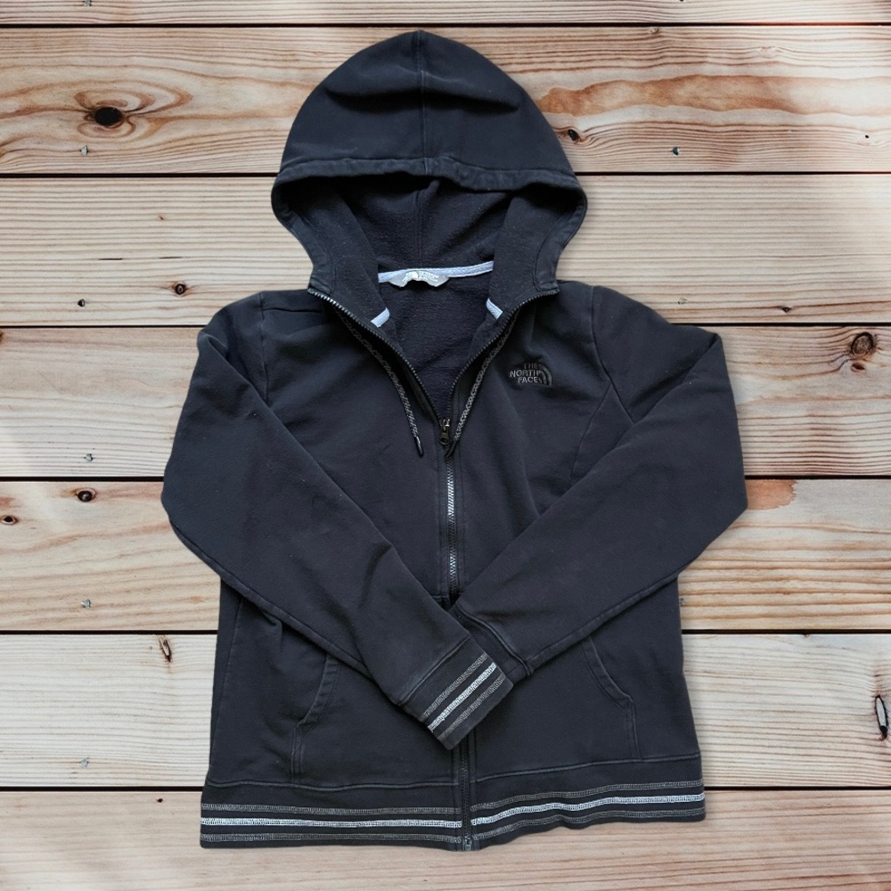 North Face Black Zip Hoodie